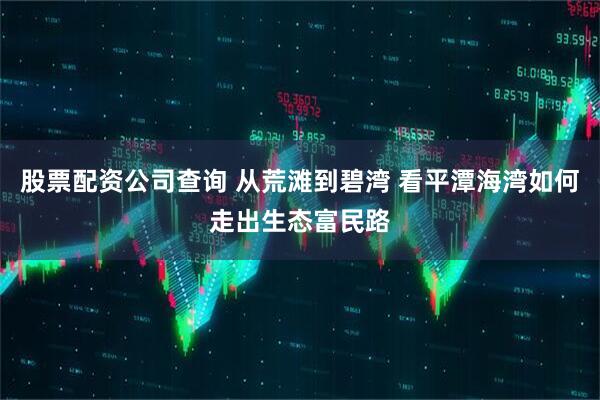 股票配资公司查询 从荒滩到碧湾 看平潭海湾如何走出生态富民路